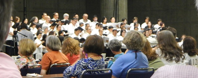 Filipino choir at Communion service
