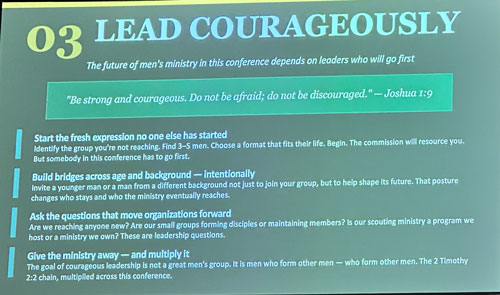 Lead Courageously slide
