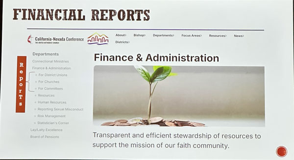 Finance+Admin website