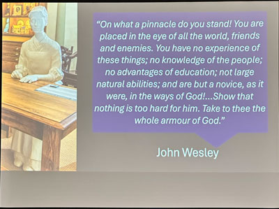 Wesley's praise for Sarah Ryan