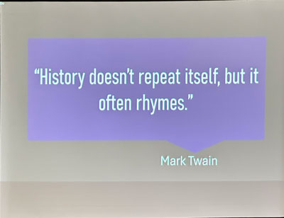 History often rhymes