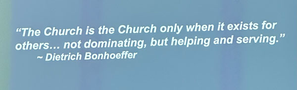 Church must serve others -- Bonhoeffer