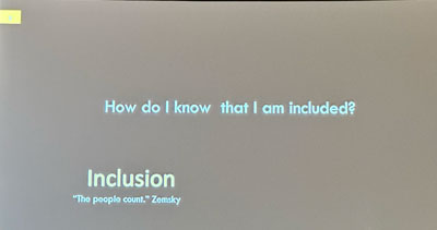 Inclusion: the people count
