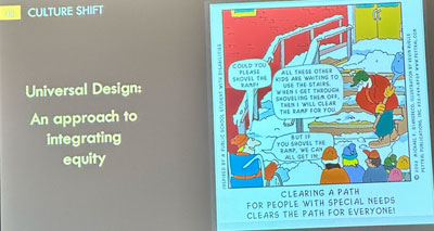 Universal Design illustrated in comic strip