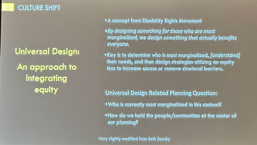 Universal Design culture shift